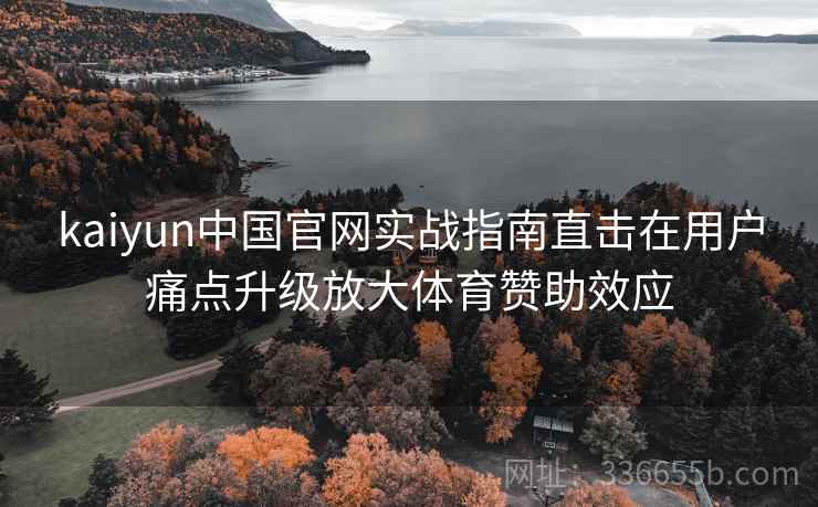kaiyun中国官网实战指南直击在用户痛点升级放大体育赞助效应 kaiyun中国官网实战指南直击在用户痛点升级放大体育赞助效应