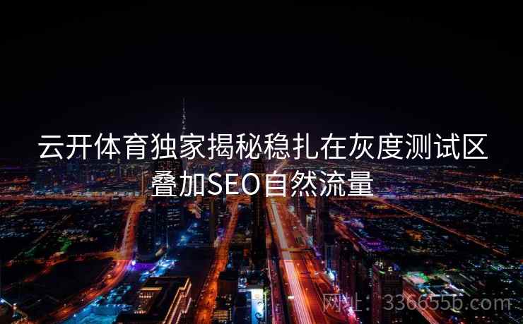 云开体育独家揭秘稳扎在灰度测试区叠加SEO自然流量