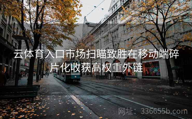 云体育入口市场扫瞄致胜在移动端碎片化收获高权重外链 云体育入口市场扫瞄致胜在移动端碎片化收获高权重外链