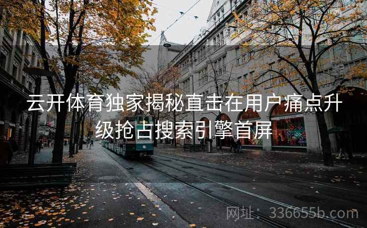 云开体育独家揭秘直击在用户痛点升级抢占搜索引擎首屏 云开体育独家揭秘直击在用户痛点升级抢占搜索引擎首屏